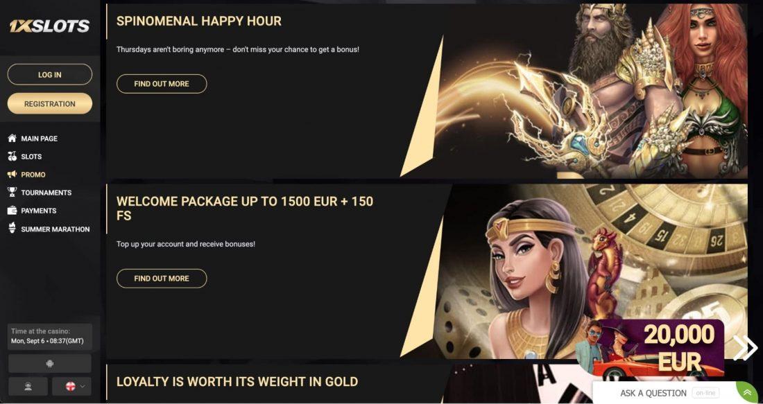 1xSlots Casino Welcome Bonus