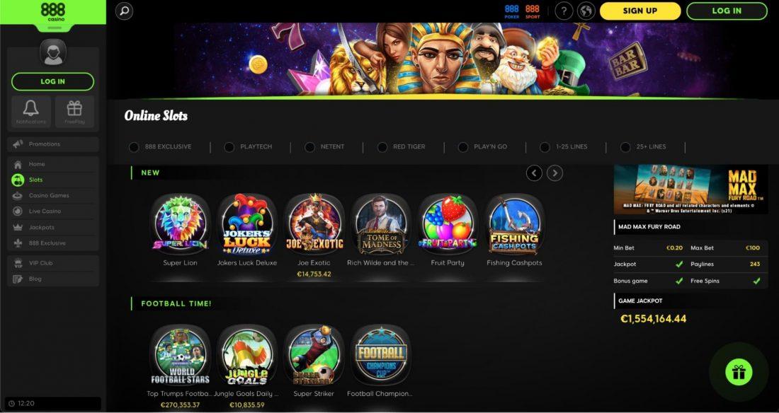 888-casino-games-offered