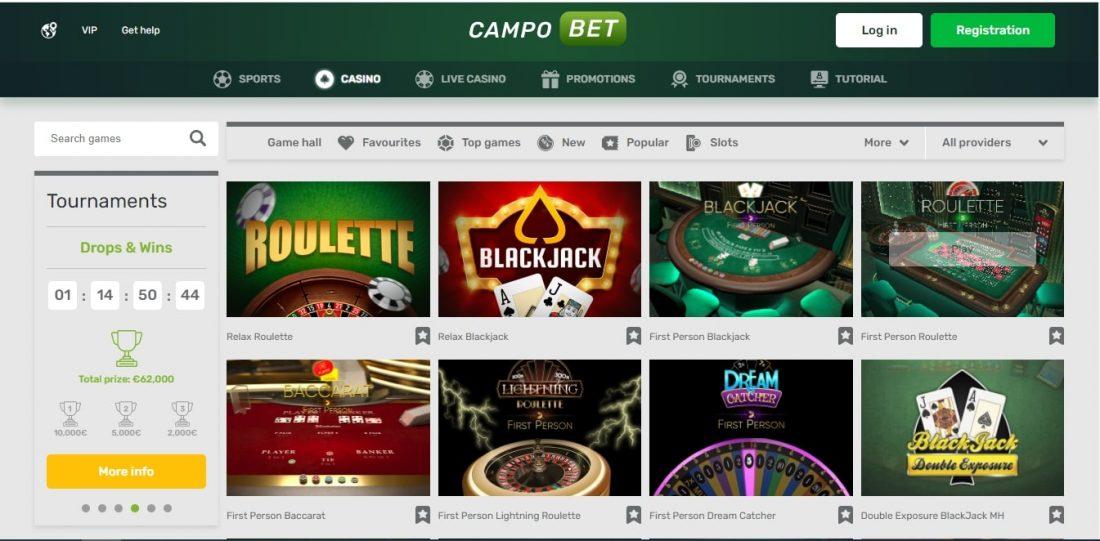 CampoBet Casino Table Games