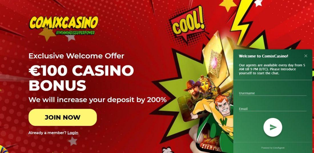 Comix Casino Customer Support