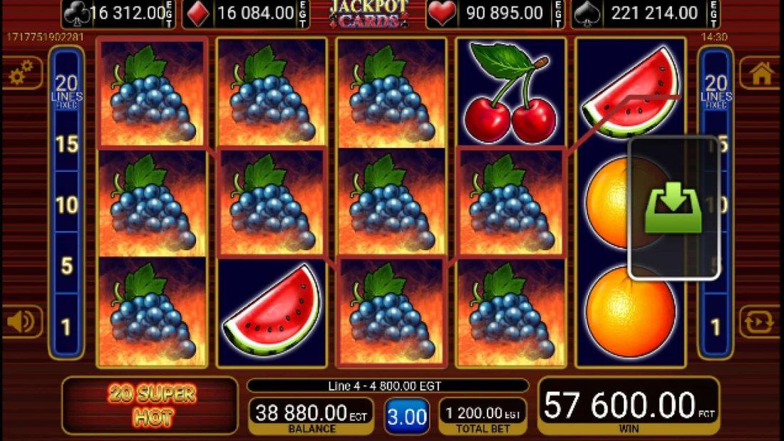 jackpot cards fruits