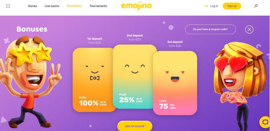 Emojino Casino Welcome Bonus