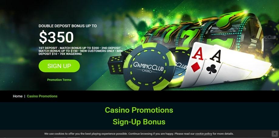 Gaming Club Casino Welcome Bonus