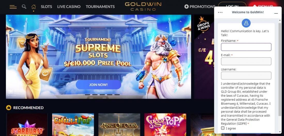 Goldwin Casino Customer Support