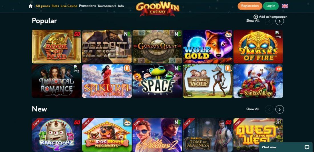 Goodwin Casino Games