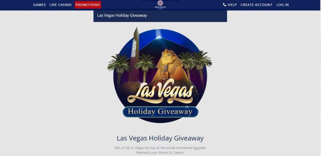 Holiday Giveaway in Las Vegas Bonus