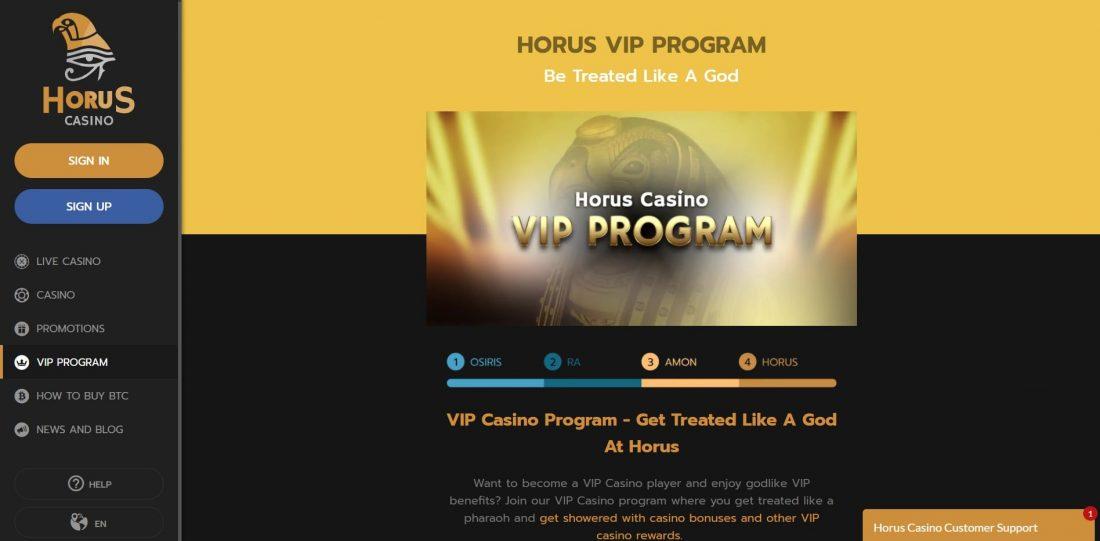Horus Casino Vip Program