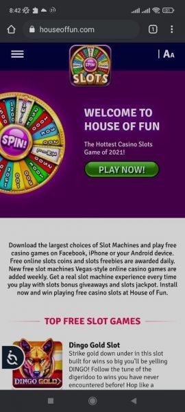 House of fun mobile app