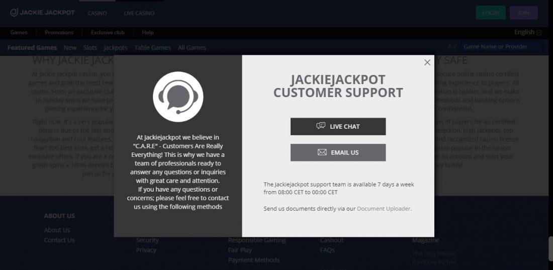 jackie-jackpot-customer-support