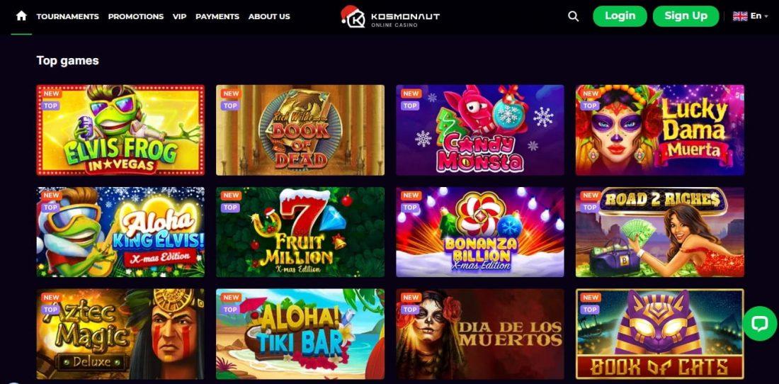 Kosmonaut Casino Games