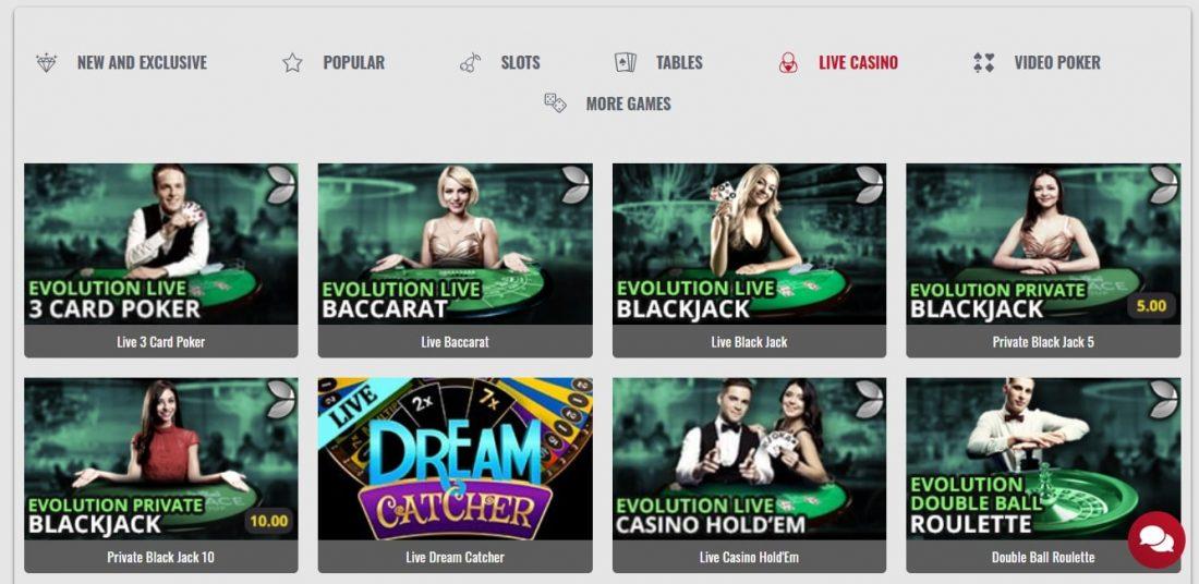 Platinum Play Casino Live Games