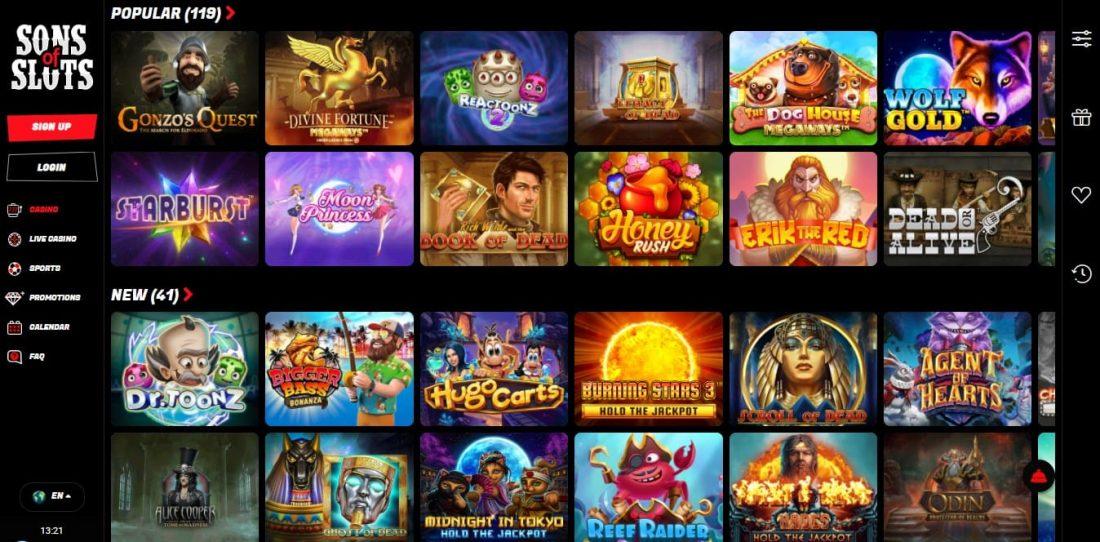 Sons of Slot Casino Games