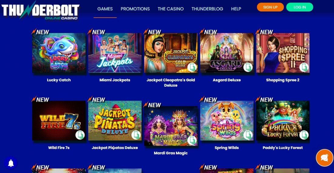 Thunderbolt Casino Games