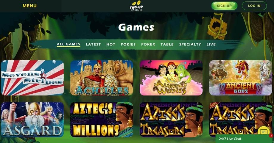 two-up-casino-games-offered
