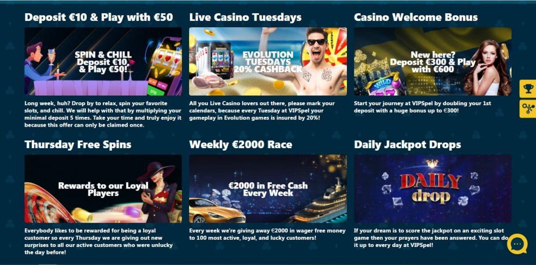 VipSpel Casino Welcome Bonus